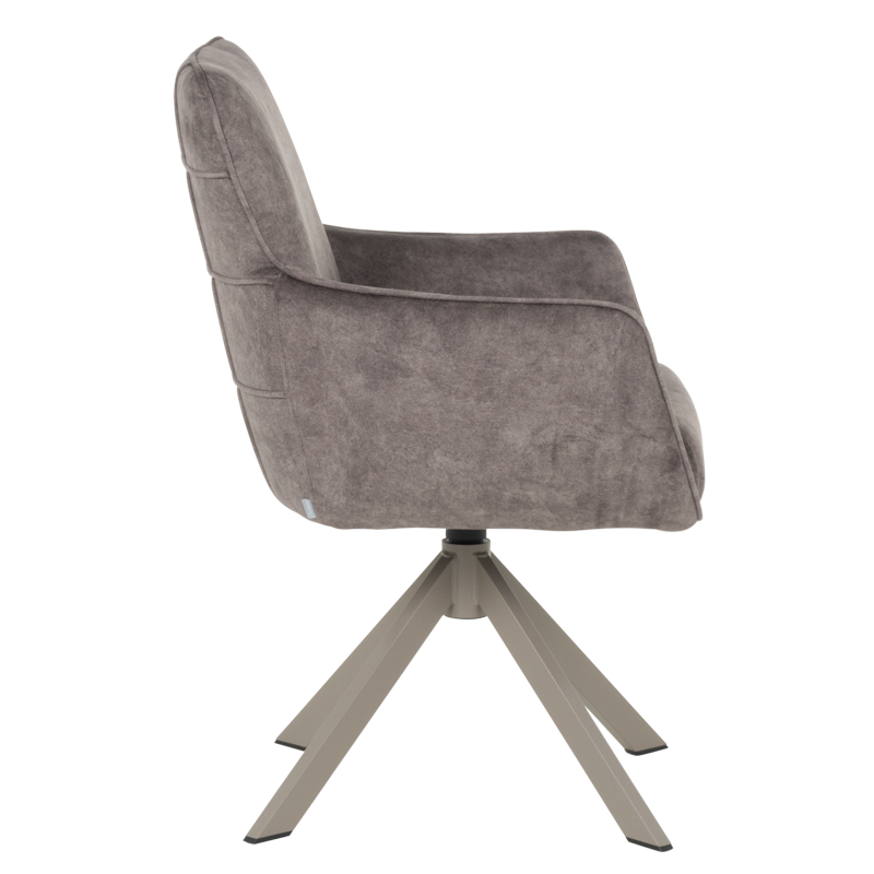 Трапезен стол VALGA  - тъмнобежов