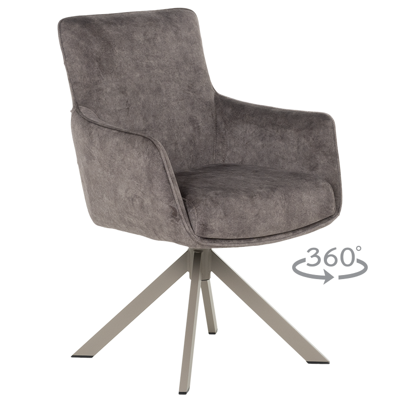 Трапезен стол VALGA  - тъмнобежов