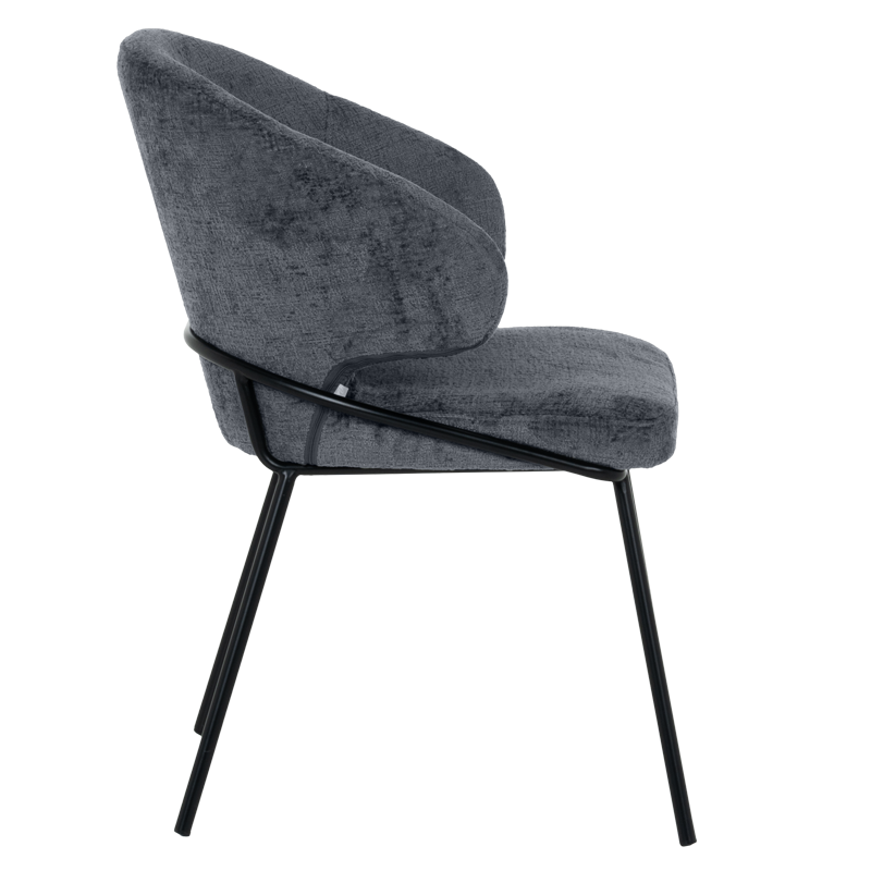 Трапезен стол RENO - сиво-син