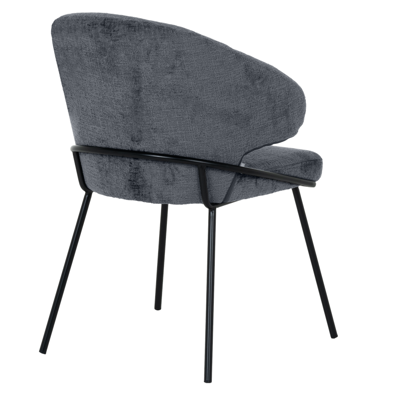 Трапезен стол RENO - сиво-син