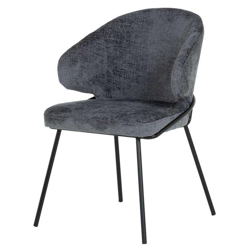 Трапезен стол RENO - сиво-син