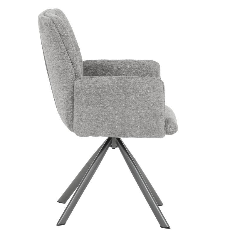 Трапезен стол BURY 2 - сив R 07