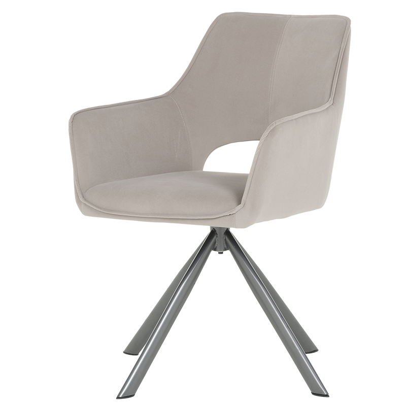 Трапезен стол READING 2 - светлосив MJ 3