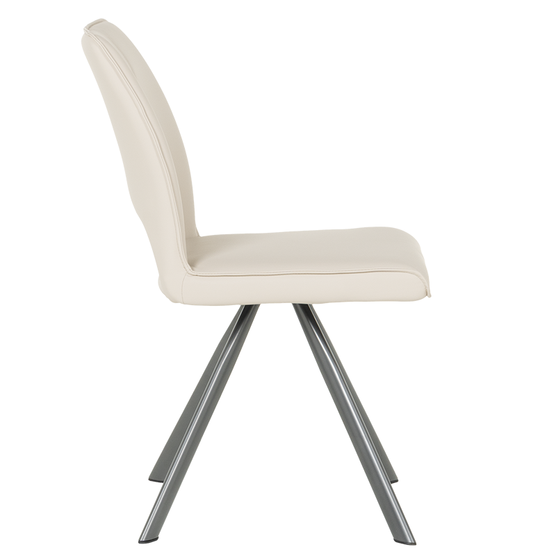 Трапезен стол CRAVEN 2 силиконова кожа - капучино 04