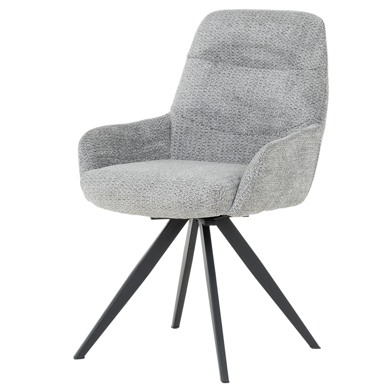 Трапезен стол ASCOT - сив B 90