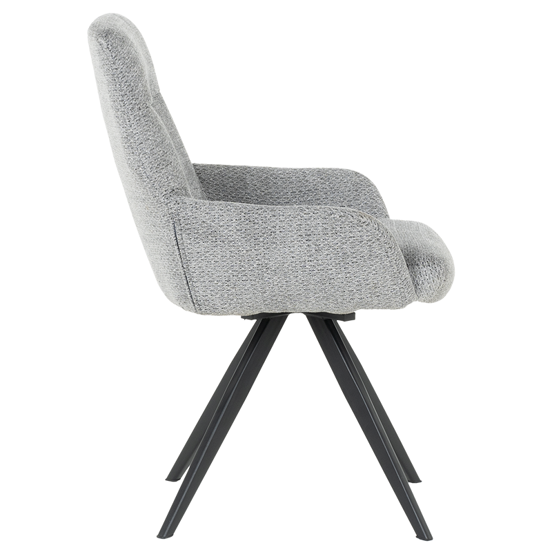 Трапезен стол ASCOT - сив B 90