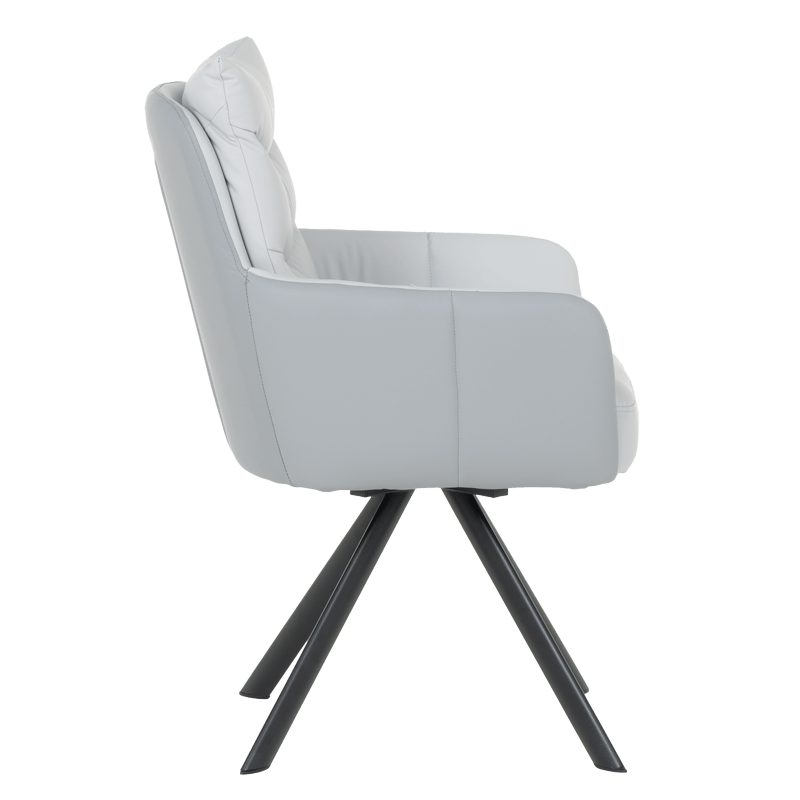 Трапезен стол LURGAN - сив 68