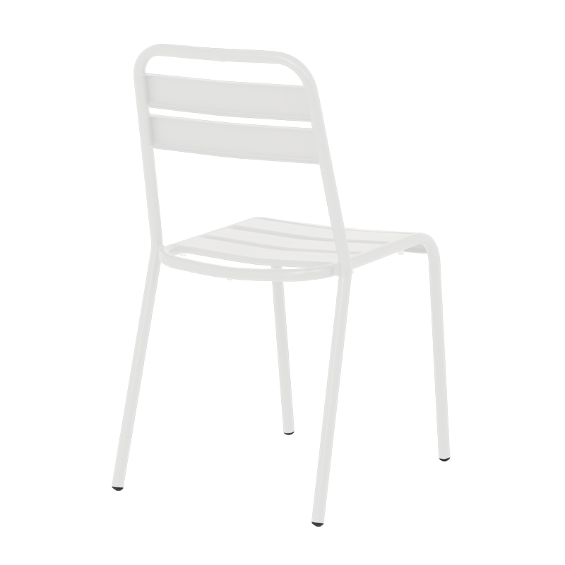 Метален градински стол ABA - бял