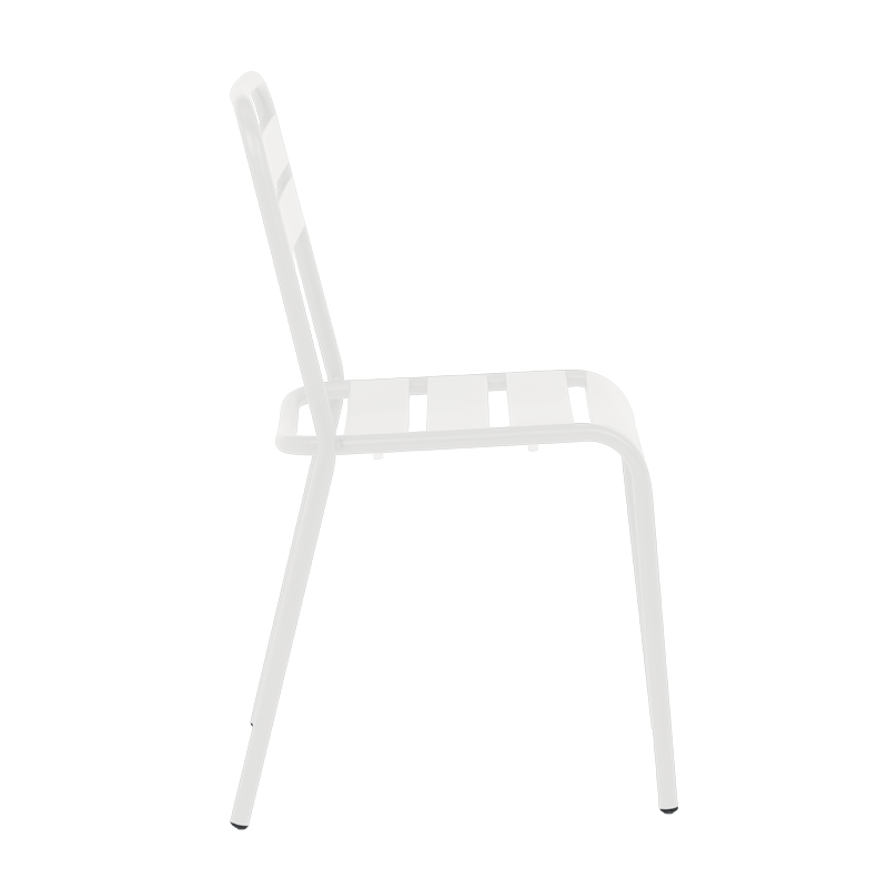 Метален градински стол ABA - бял