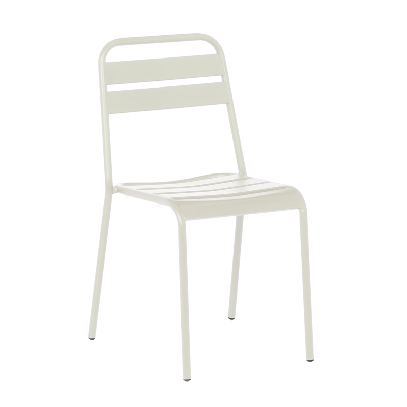 Метален градински стол ABA - светлосив