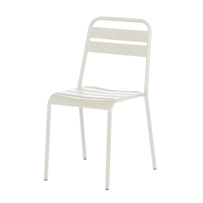 Метален градински стол ABA - светлосив