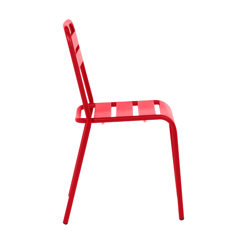 Метален градински стол ABA - червен