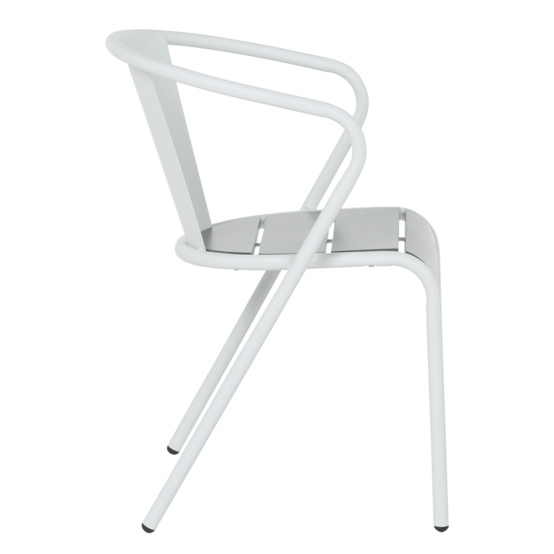 Метален градински стол KADUNA - бял