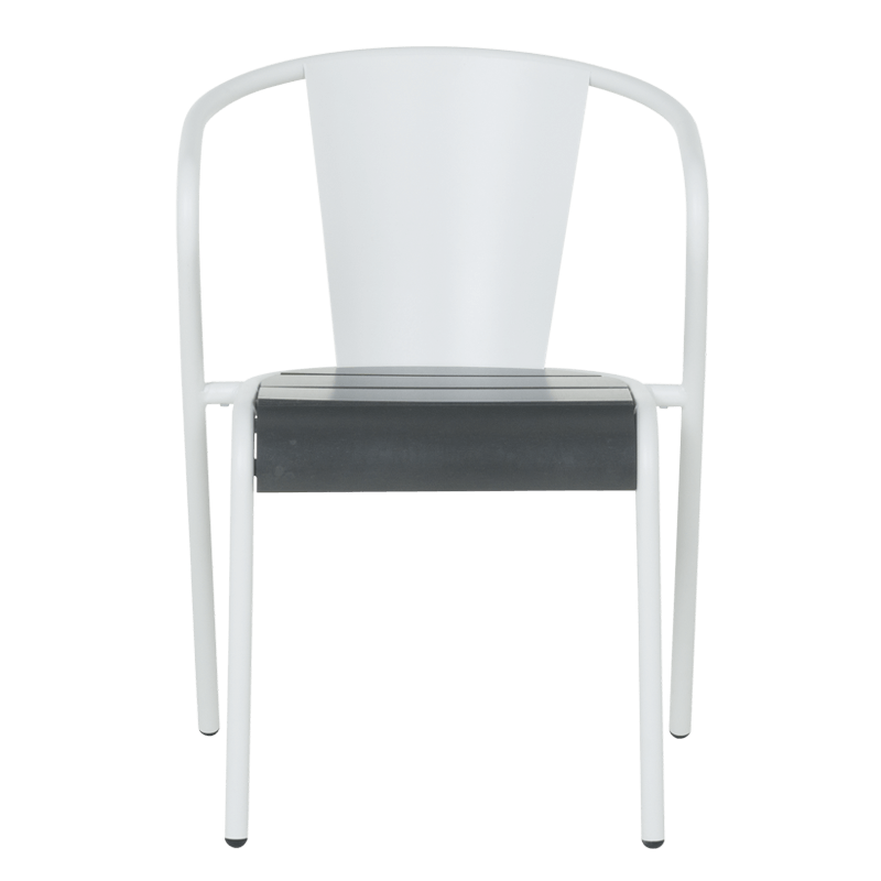 Метален градински стол KADUNA - бял