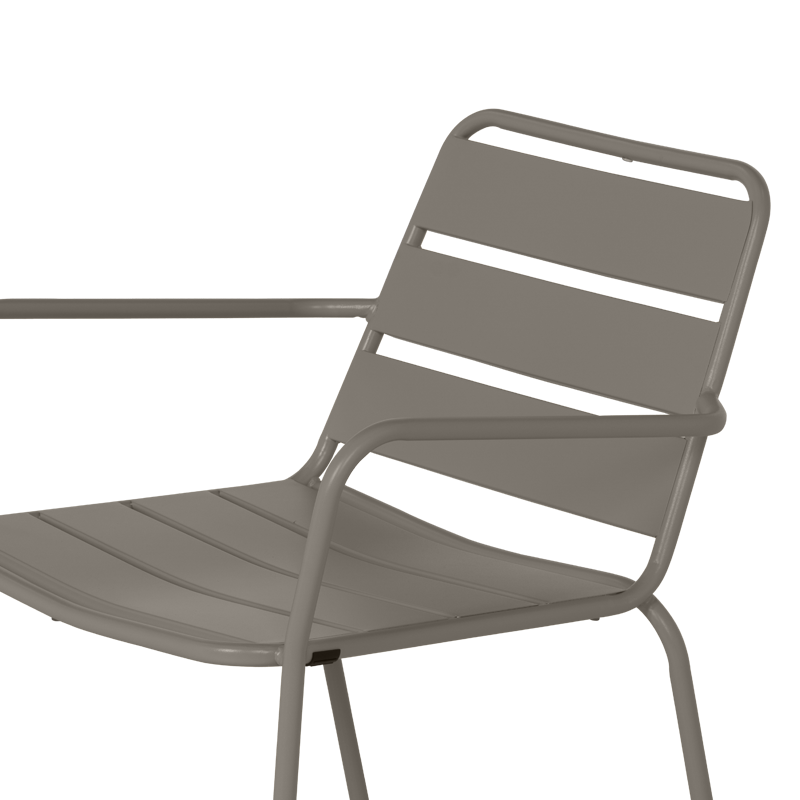 Метален градински стол SAKI - капучино