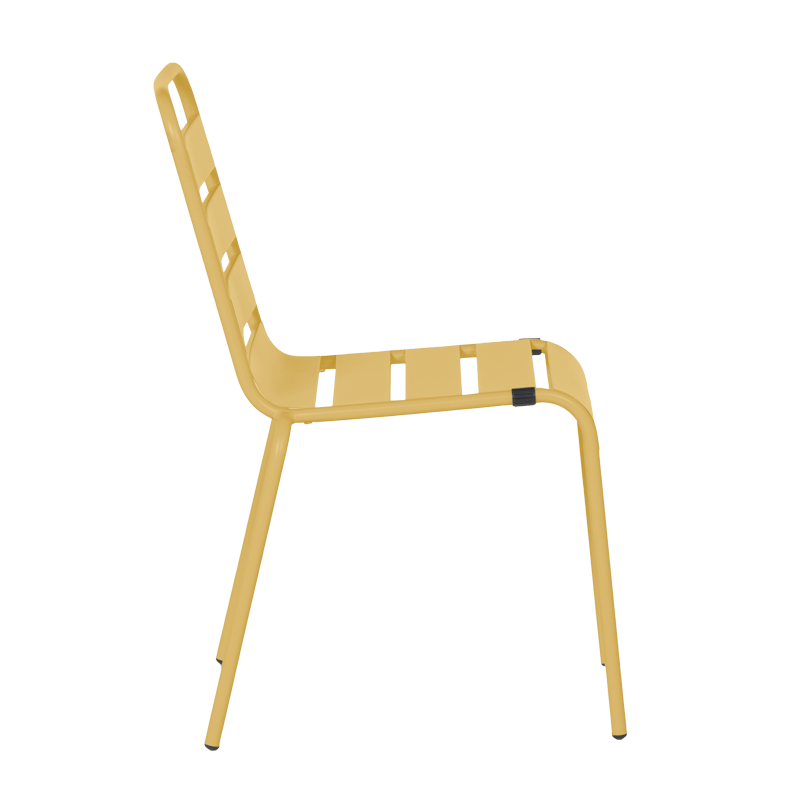 Метален градински стол MURI - жълт