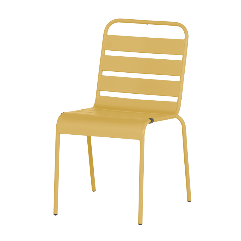 Метален градински стол MURI - жълт
