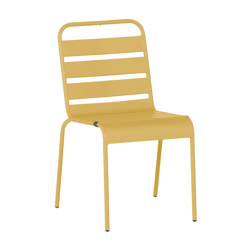 Метален градински стол MURI - жълт