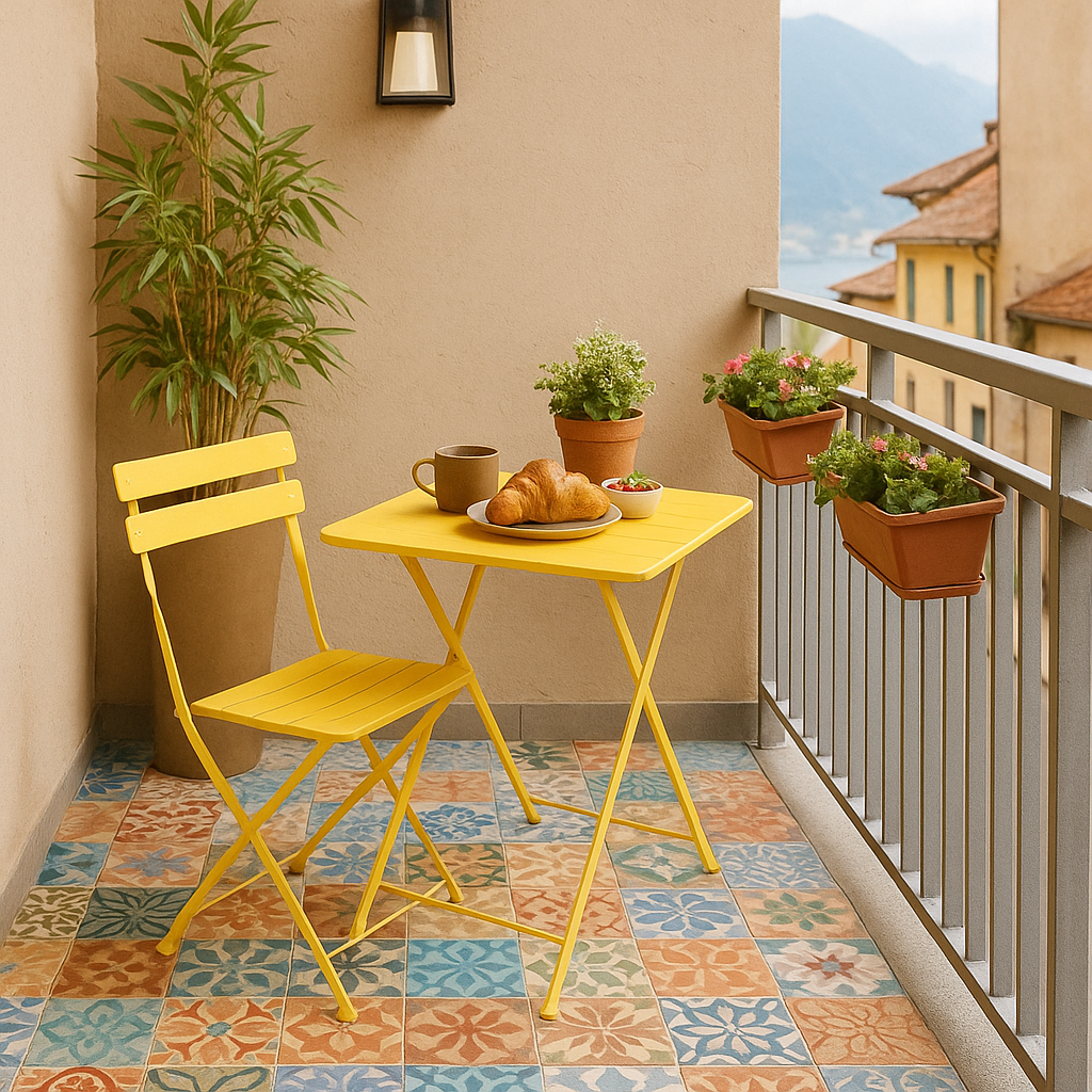 Сгъваем кетъринг стол YOM - жълт