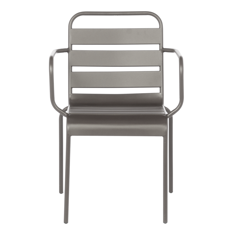 Метален градински стол INISA - капучино