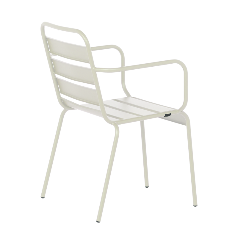 Метален градински стол INISA - светлосив