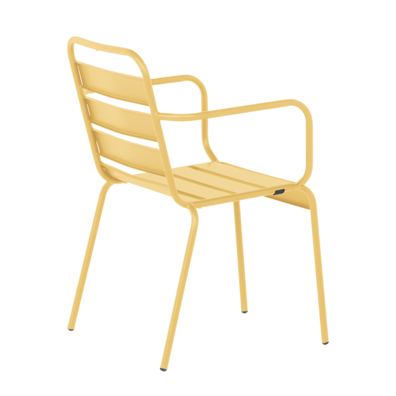 Метален градински стол INISA - жълт