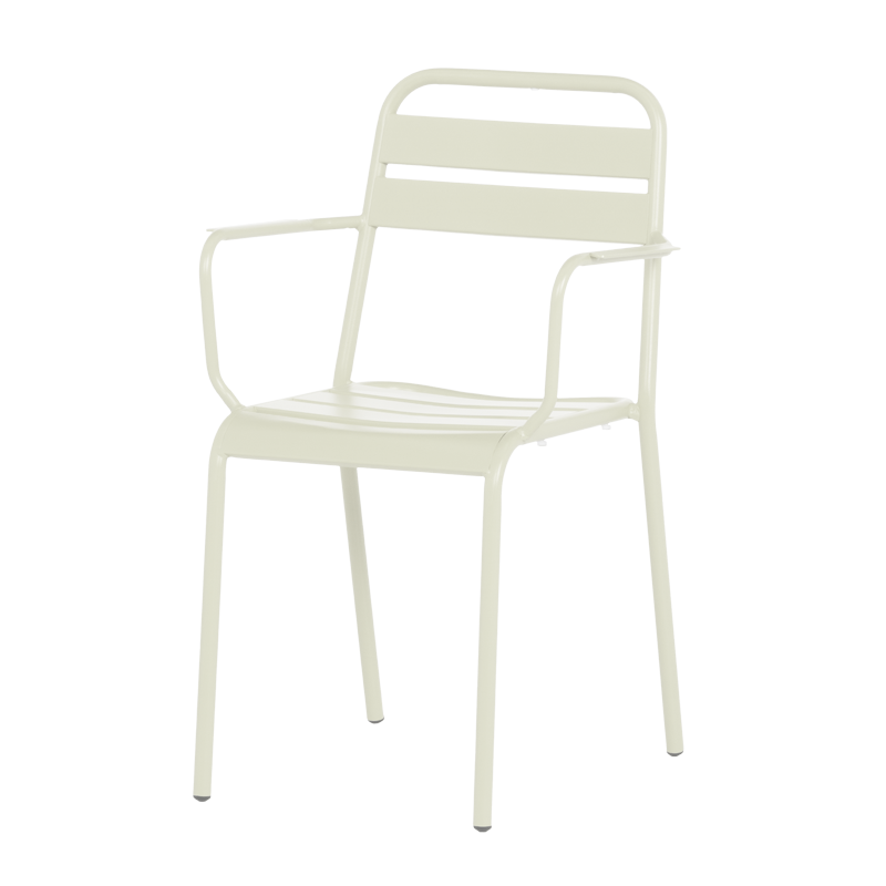 Метален градински стол ZAMFARA - светлосив