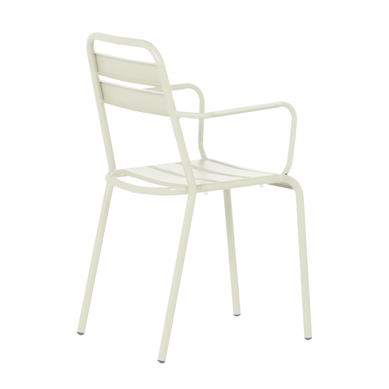 Метален градински стол ZAMFARA - светлосив