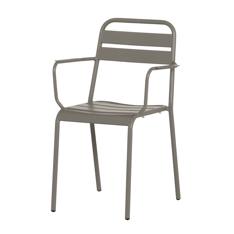 Метален градински стол ZAMFARA - капучино