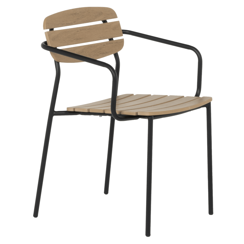 Метален градински стол YOBE - бук