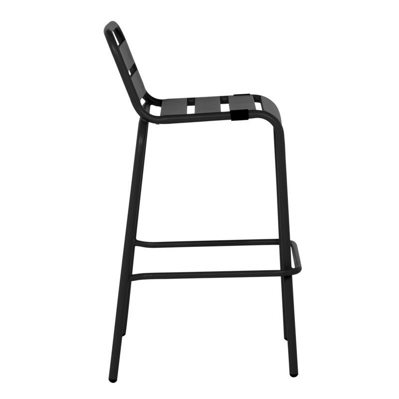 Кетъринг бар стол SHAKI - черен