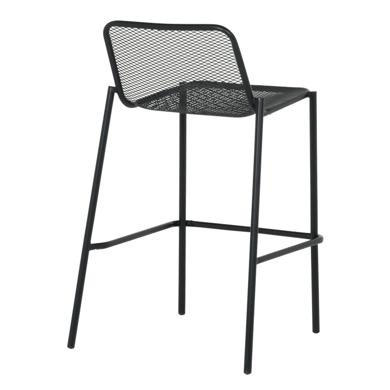 Метален кетъринг бар стол BAMA - черен