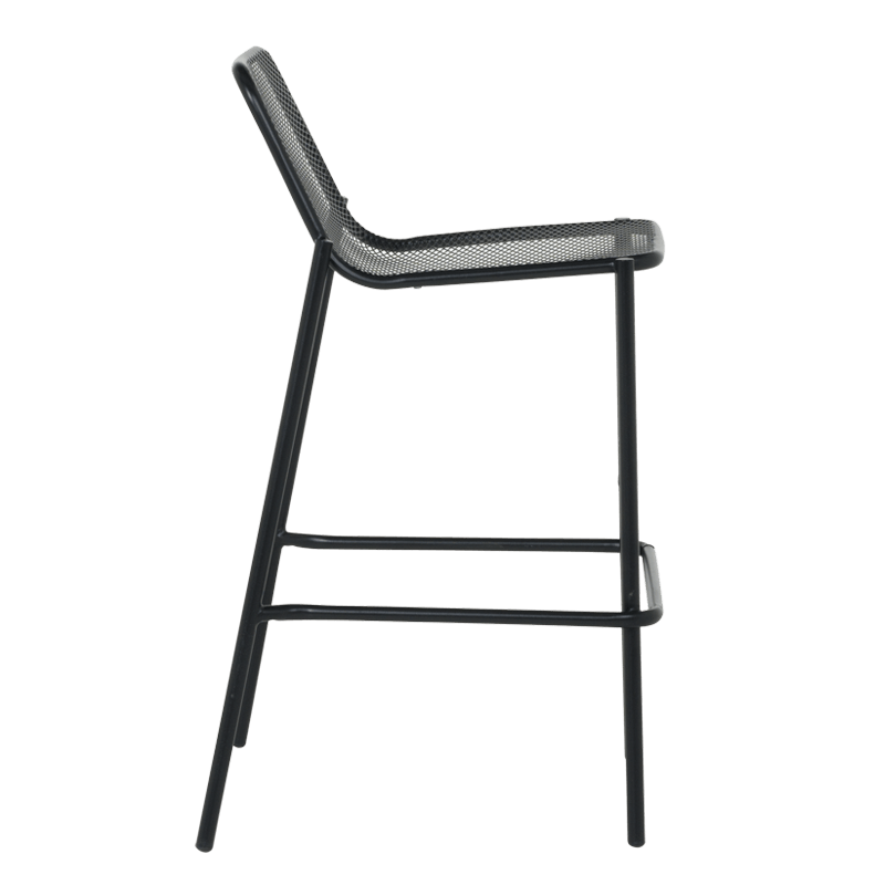 Метален кетъринг бар стол BAMA - черен