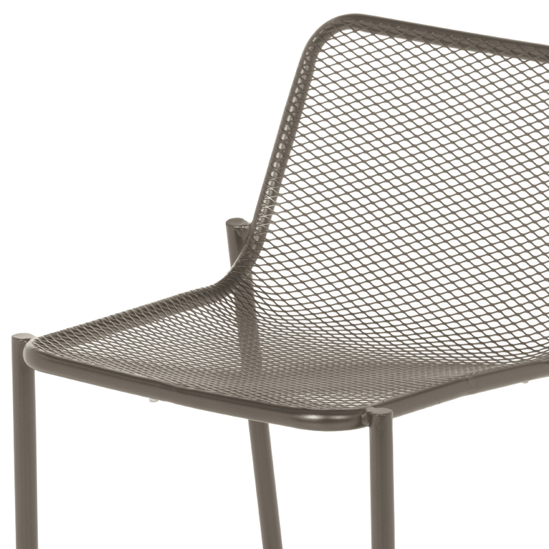 Метален кетъринг бар стол BAMA - капучино