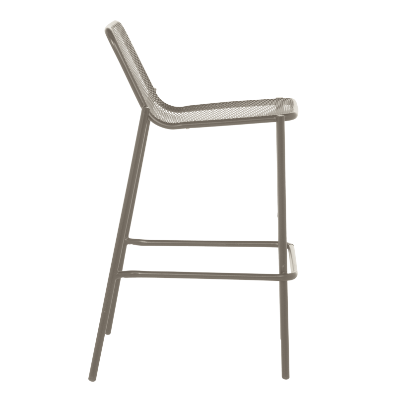 Метален кетъринг бар стол BAMA - капучино