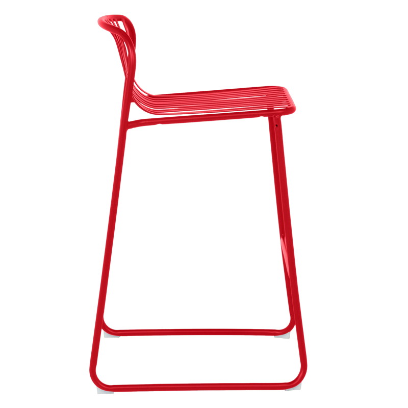 Кетъринг бар стол KISI - червен