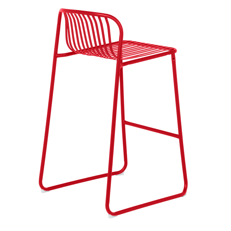 Кетъринг бар стол KISI - червен