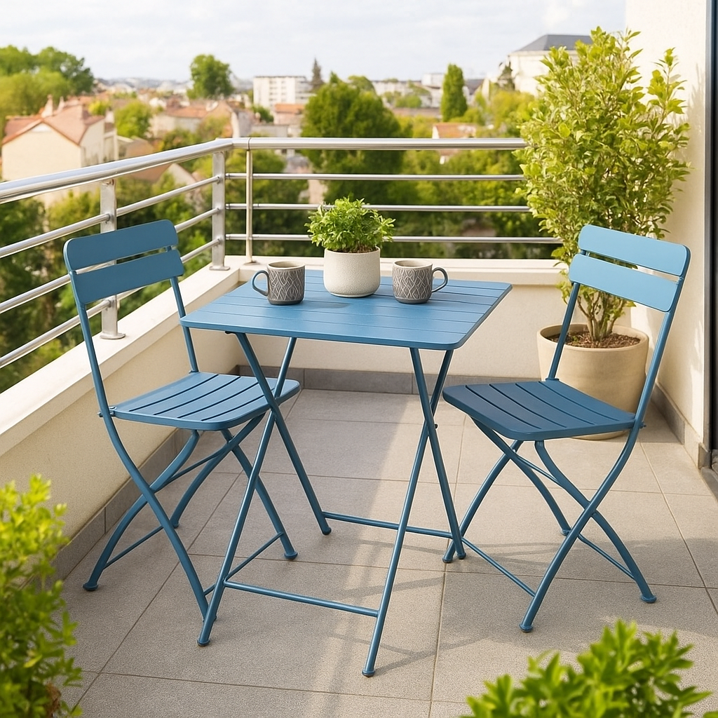 Сгъваема кетъринг маса OKENE - тъмносиня