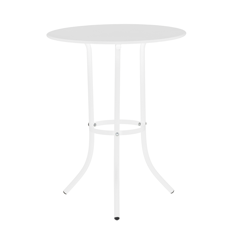 Метална градинска маса NIGER D 60 - бяла
