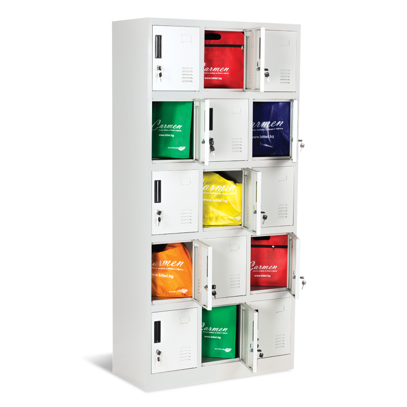 Метален шкаф Carmen CR-1245 K сив