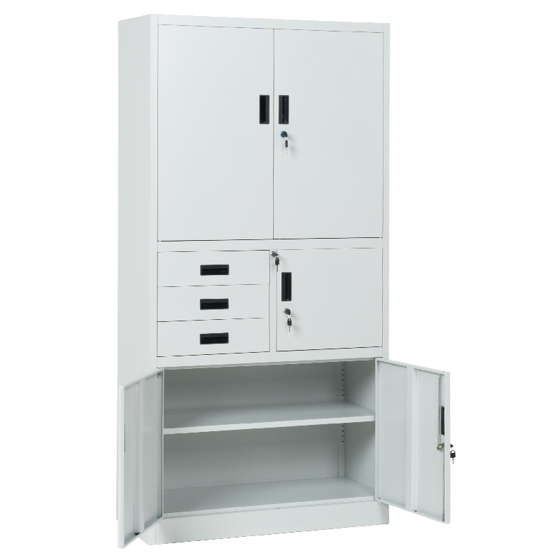 Метален шкаф Carmen CR-1281 Е K - сив