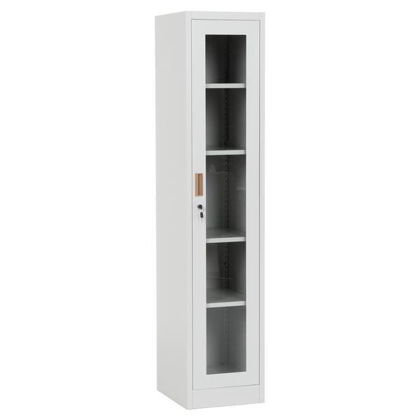 Метален шкаф Carmen CR-1001 L - сив