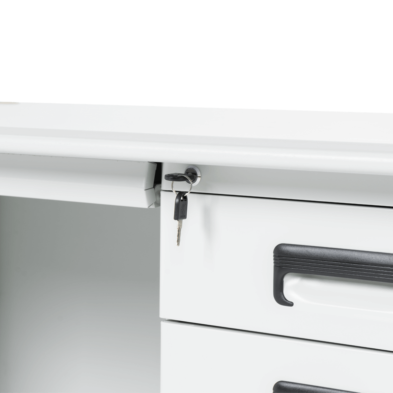 Метално бюро Carmen CR-1317 L - сиво