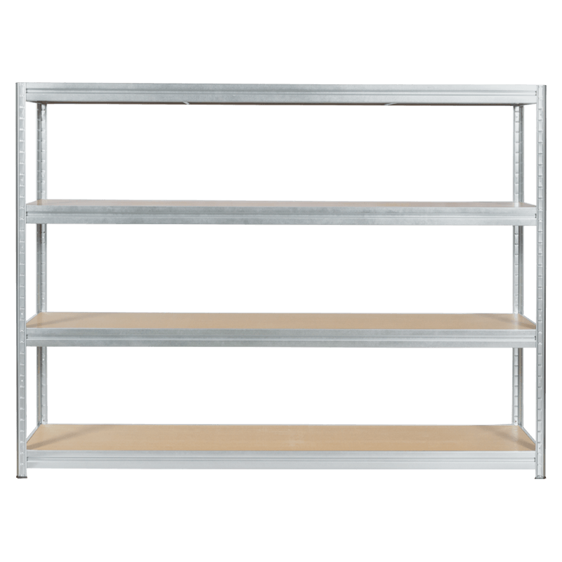 Метален стелаж MEGA 177x240x60 см, до 450 кг на рафт - цинк