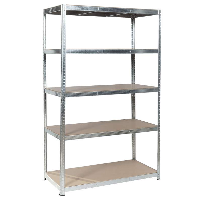 Метален стелаж Carmen CR-1012 E - 180х120х60 см, до 250 кг на рафт - цинк