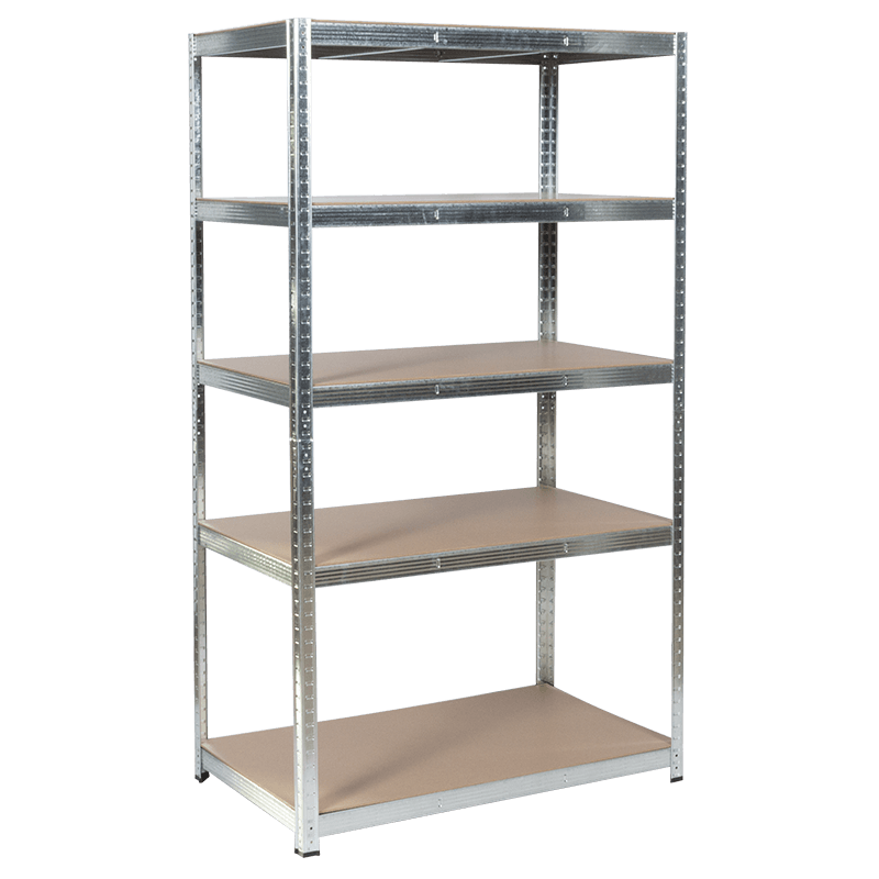 Метален стелаж Carmen CR - 1025 - 180x90x40 см, до 175 кг на рафт - цинк