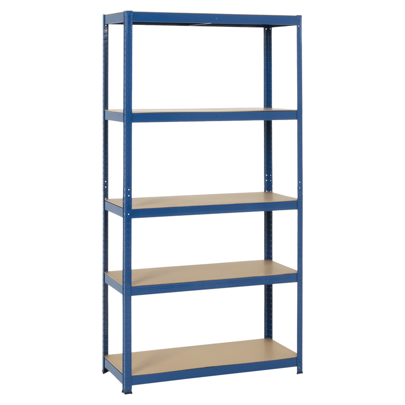 Метален стелаж Carmen CR-1027, 192x100x40 см, до 65 кг на рафт - син