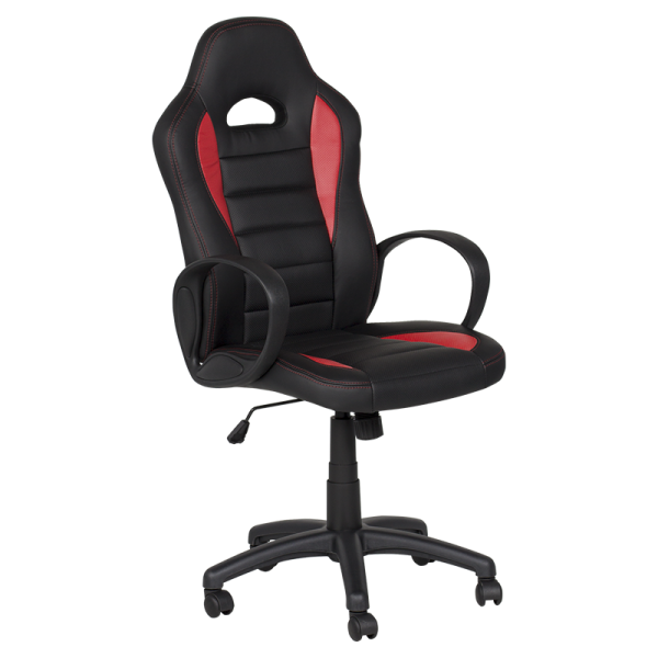 Геймърски стол Carmen 7501 - червено-черен