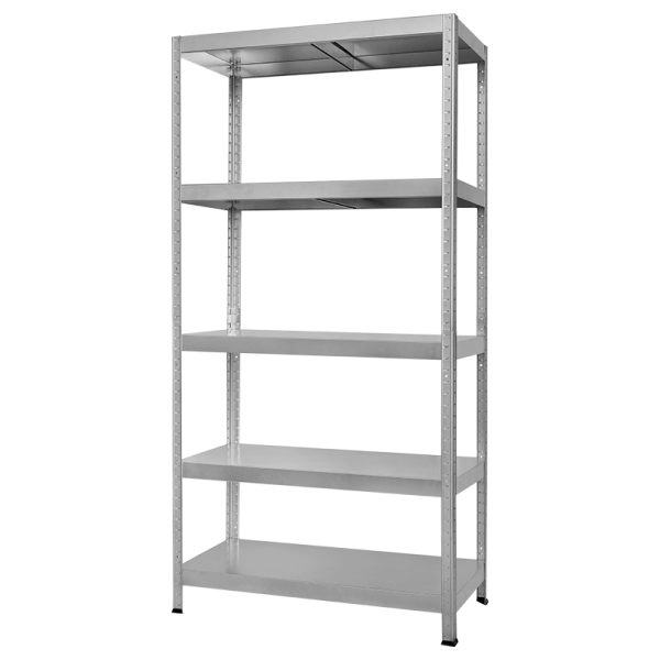 Метален стелаж HARD 180x80x40 см, до 130 кг на рафт - цинк