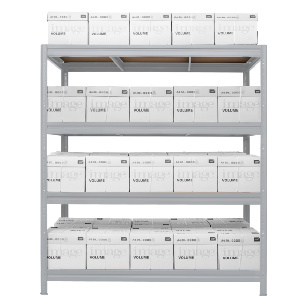 Метален стелаж MEGA 177x200x60 см, до 500 кг на рафт - цинк